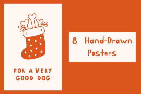 Dog Christmas Posters Sublimation Rin Green 