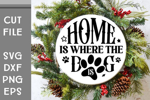 Dog Christmas Round Ornament Svg Bundle. Pet Animal Quotes SVG Svgcraft 