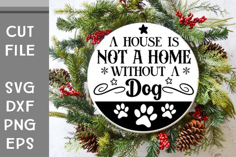 Dog Christmas Round Ornament Svg Bundle. Pet Animal Quotes SVG Svgcraft 