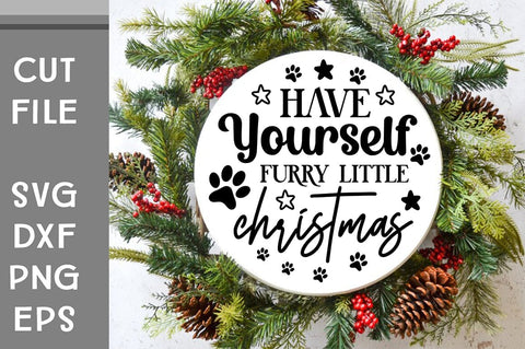 Dog Christmas Round Ornament Svg Bundle. Pet Animal Quotes SVG Svgcraft 