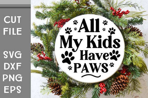 Dog Christmas Round Ornament Svg Bundle. Pet Animal Quotes SVG Svgcraft 