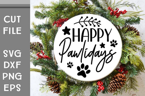 Dog Christmas Round Ornament Svg Bundle. Pet Animal Quotes SVG Svgcraft 