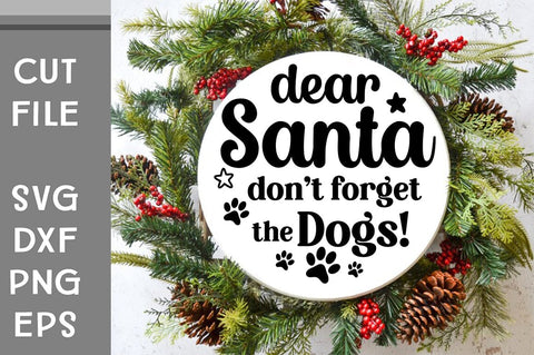 Dog Christmas Round Ornament Svg Bundle. Pet Animal Quotes SVG Svgcraft 