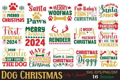 Dog Christmas svg Bundle SVG Angelina750 