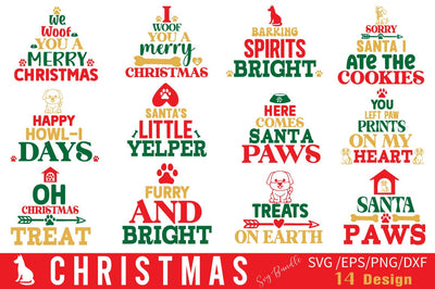 Dog Christmas Svg Bundle SVG Angelina750 