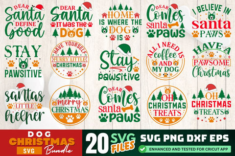 Dog Christmas SVG Bundle SVG Designangry 