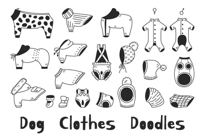 Dog Clothes Outfit Apparel Doodles PNG Clipart Sublimation Rin Green 