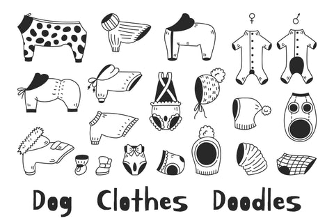 Dog Clothes Outfit Apparel Doodles PNG Clipart Sublimation Rin Green 