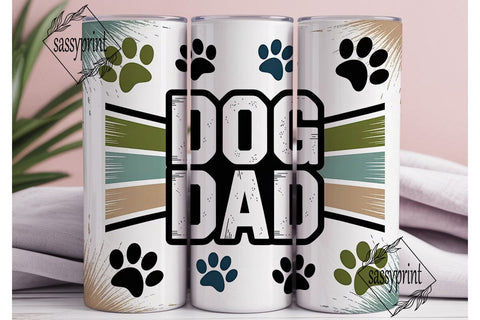 Dog Dad 20oz Tumbler Design Sublimation sassyprint 