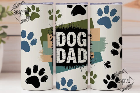 Dog Dad 20oz Tumbler Design Sublimation sassyprint 