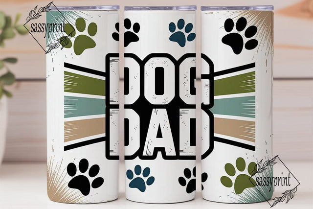 Dog Dad 20oz Tumbler Design Sublimation sassyprint 