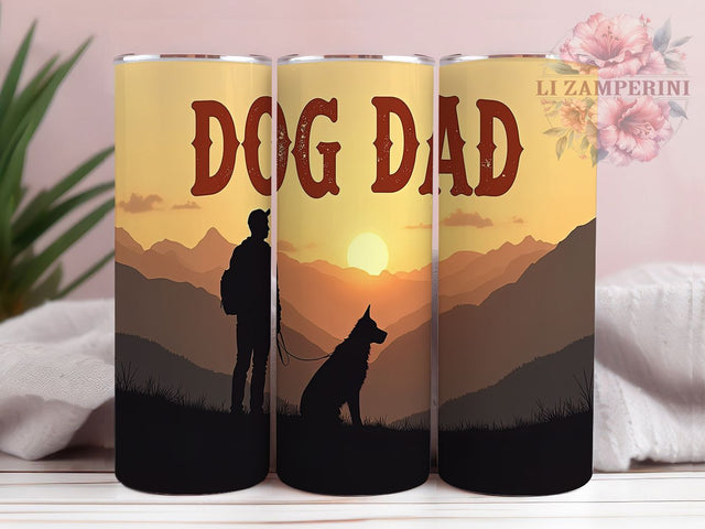 Dog Dad Puppy Pet Lover 20oz Tumbler Wrap, Puppy Lover Mug, Pet Owner Cup, Funny Dog Wrap, Best Dog Dad Gift, Canine Themed Design, Sublimation Tumbler Wrap Sublimation Li Zamperini 