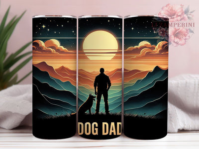 Dog Dad Puppy Pet Lover 20oz Tumbler Wrap, Puppy Lover Mug, Pet Owner Cup, Funny Dog Wrap, Best Dog Dad Gift, Canine Themed Design, Sublimation Tumbler Wrap Sublimation Li Zamperini 