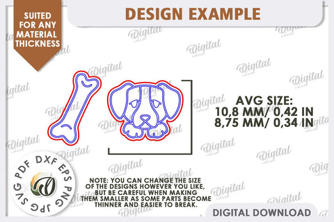 Dog Earrings Laser Cut. Pets Earrings. Animals Earrings SVG SVG Evgenyia Guschina 