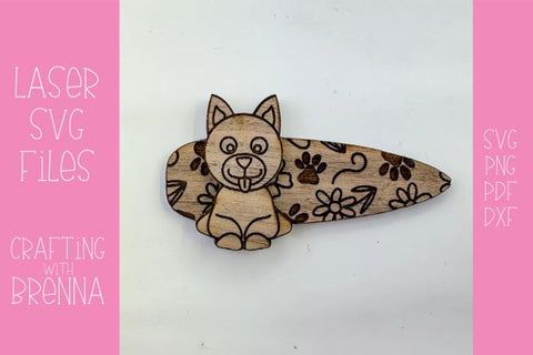 Dog Engraved Hair Clip Bundle Laser SVG File SVG Crafting With Brenna 