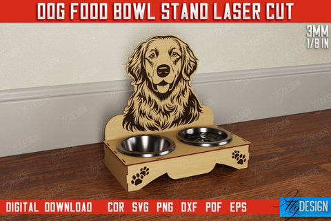 Dog Food Bowl Stands Bundle | Food Bowl Holder | Rustic Design | Double Dog Bowl Holder | CNC Files SVG Fly Design 