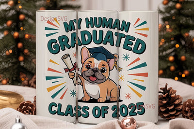 Dog Graduation 20oz Tumbler Design Sublimation DesignSVG 