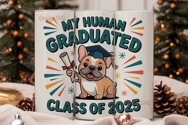 Dog Graduation 20oz Tumbler Design Sublimation DesignSVG 