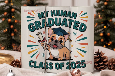 Dog Graduation 20oz Tumbler Design Sublimation DesignSVG 