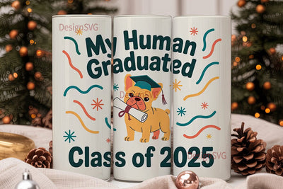 Dog Graduation 20oz Tumbler Design Sublimation DesignSVG 