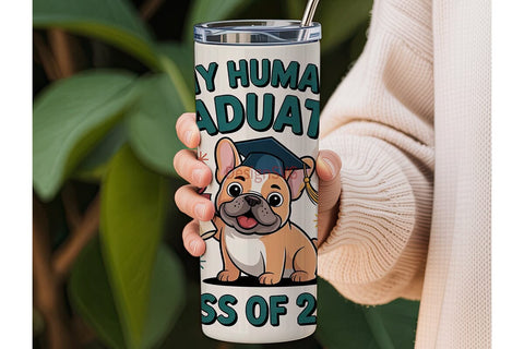 Dog Graduation 20oz Tumbler Design Sublimation DesignSVG 