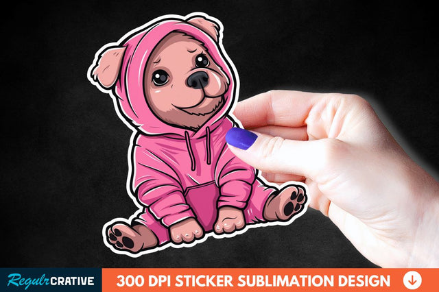 Dog Hoodie Sticker Clipart Sublimation Regulrcrative 