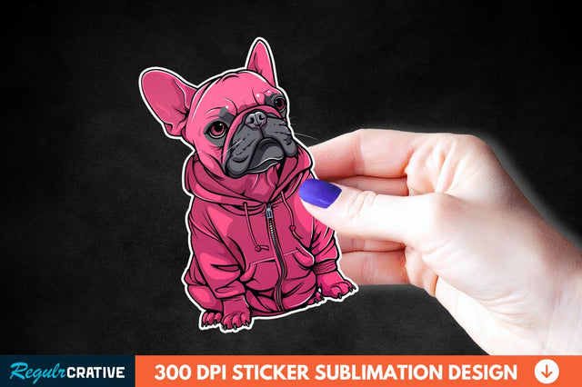 Dog Hoodie Sticker Clipart Sublimation Regulrcrative 