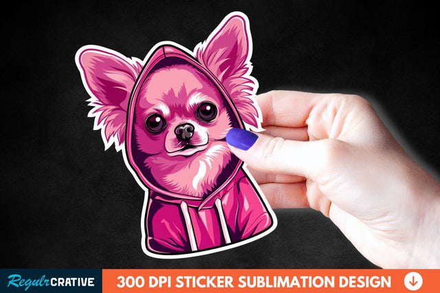 Dog Hoodie Sticker Clipart Sublimation Regulrcrative 