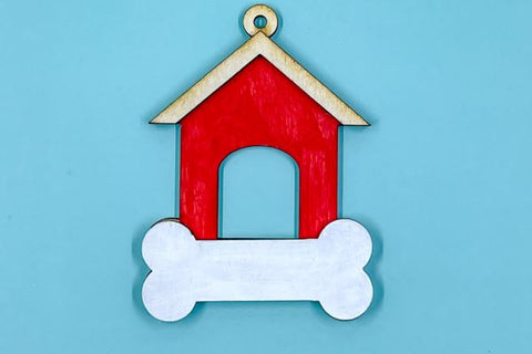 Dog House Ornament Laser SVG File SVG Crafting With Brenna 