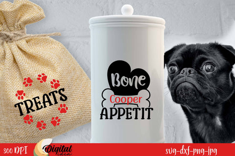 Dog Jar Treat SVG Bundle. Dog Treat Lover. Dog Paw SVG SVG Evgenyia Guschina 