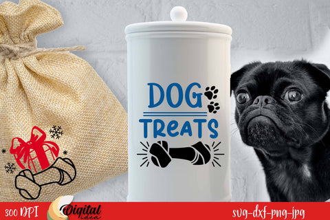 Dog Jar Treat SVG Bundle. Dog Treat Lover. Dog Paw SVG SVG Evgenyia Guschina 