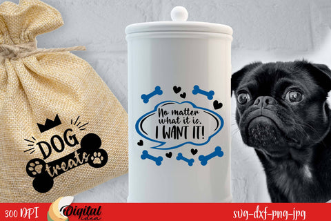Dog Jar Treat SVG Bundle. Dog Treat Lover. Dog Paw SVG SVG Evgenyia Guschina 