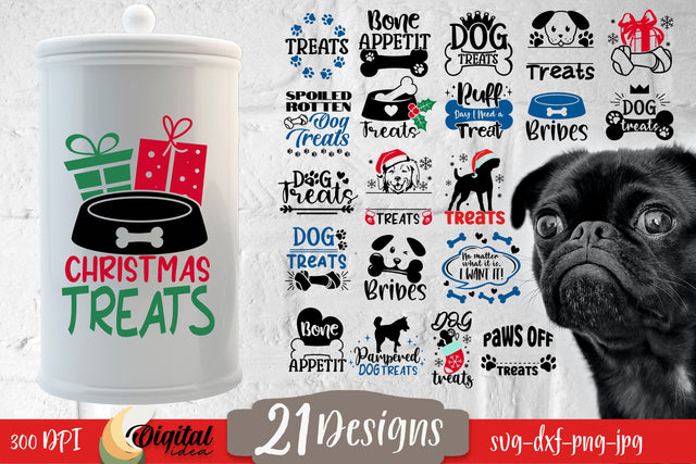 Dog Jar Treat SVG Bundle. Dog Treat Lover. Dog Paw SVG SVG Evgenyia Guschina 