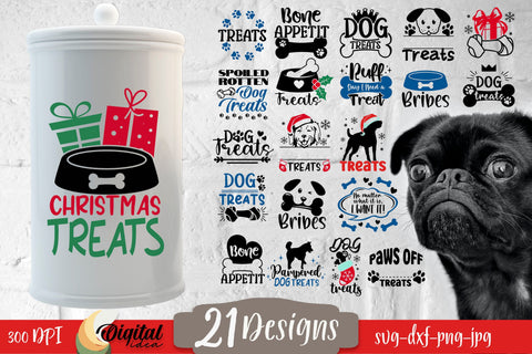 Dog Jar Treat SVG Bundle. Dog Treat Lover. Dog Paw SVG SVG Evgenyia Guschina 