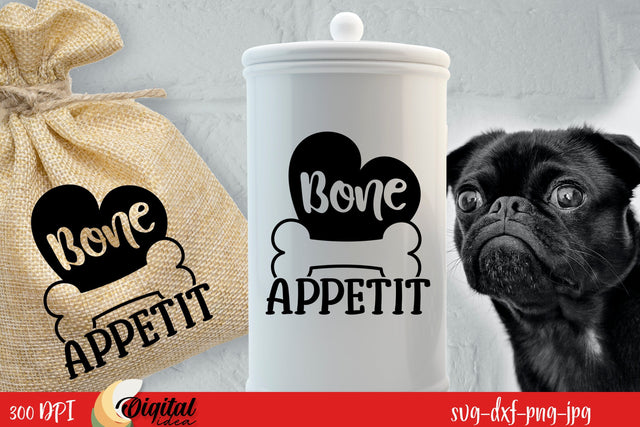 Dog Jar Treat SVG. Dog Treat Lover. Dog Paw SVG SVG Evgenyia Guschina 