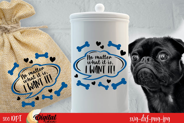 Dog Jar Treat SVG. Dog Treat Lover. Dog Paw SVG SVG Evgenyia Guschina 