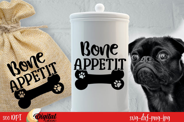 Dog Jar Treat SVG. Dog Treat Lover. Dog Paw SVG SVG Evgenyia Guschina 