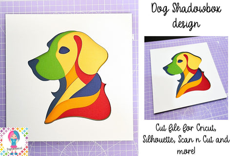 Dog, Labrador SVG | 3D Shadowbox design. SVG Digital Gems 