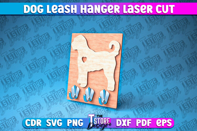 Dog Leash Hanger Laser Cut | Laser Cut File | CNC Files SVG The T Store Design 