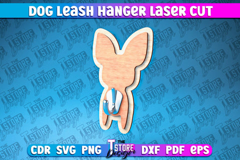 Dog Leash Hanger Laser Cut | Laser Cut File | CNC Files SVG The T Store Design 