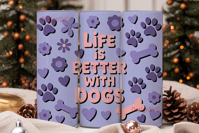 Dog Lover 20oz Tumbler Wrap Sublimation DesignSVG 