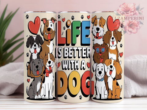 Dog Lover Gift, Tumbler Design, Dog Mom, Dog Dad, Pet Lover, Sublimation PNG, Cute Dog Design, Drinkware Gift Sublimation Li Zamperini 