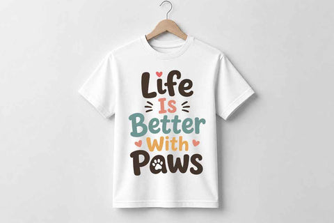 Dog Lover PNG Life Is Better With Paws Sublimation Design SVG BillahCrafts 