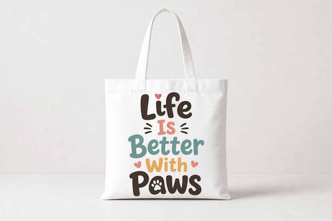 Dog Lover PNG Life Is Better With Paws Sublimation Design SVG BillahCrafts 