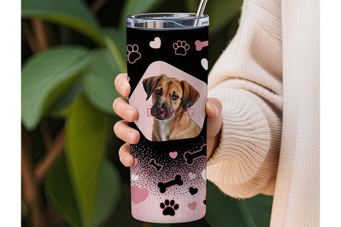 Dog Lover Tumbler Design Sublimation DesignSVG 