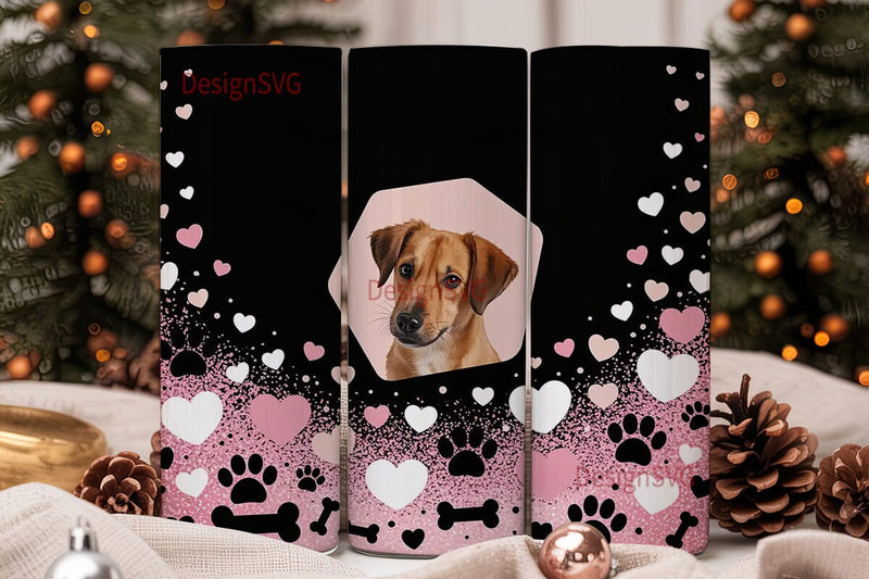 Dog Lover Tumbler Design Sublimation DesignSVG 