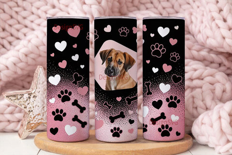 Dog Lover Tumbler Design Sublimation DesignSVG 