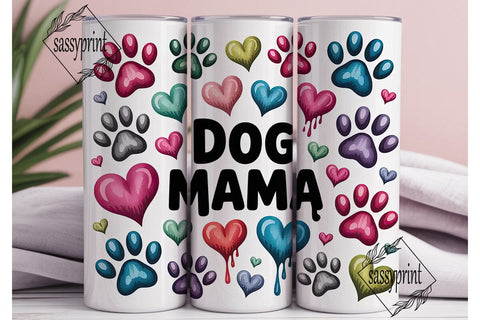Dog Mama 20oz Tumbler Design Sublimation sassyprint 