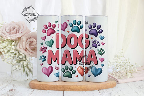 Dog Mama 20oz Tumbler Design Sublimation sassyprint 