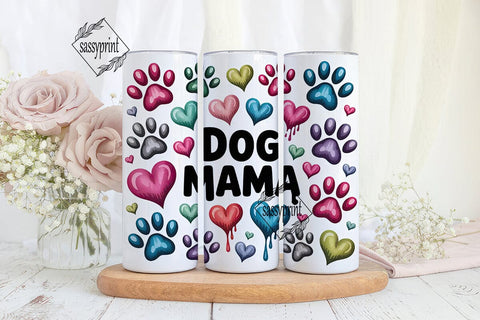 Dog Mama 20oz Tumbler Design Sublimation sassyprint 